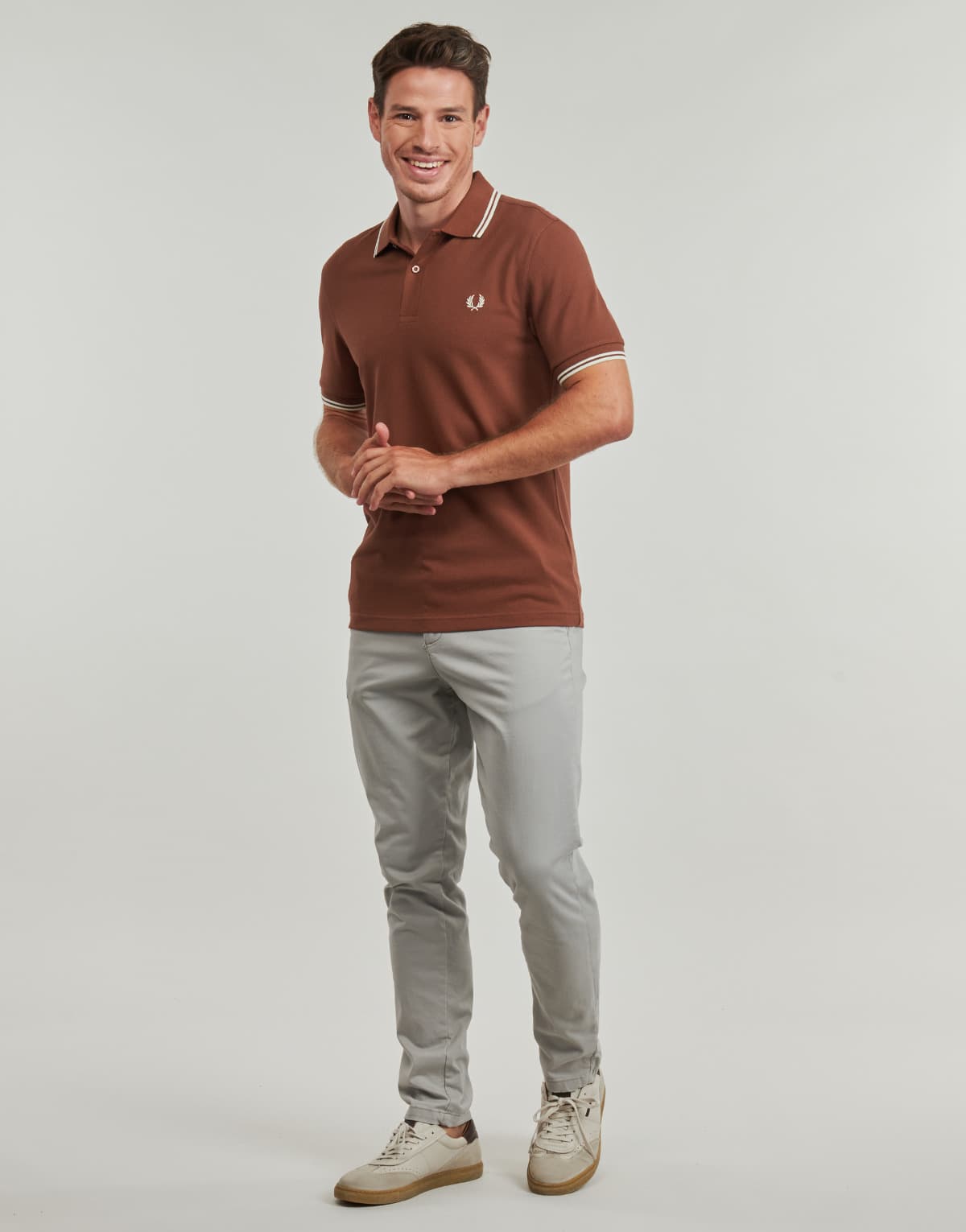 Men's Polo Shirts Fred Perry Brown