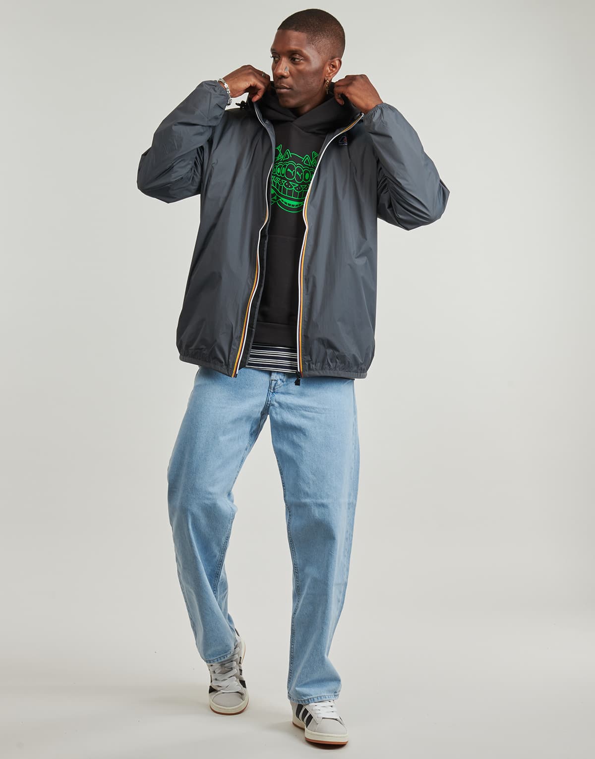 Women's Windbreakers K-Way Gray