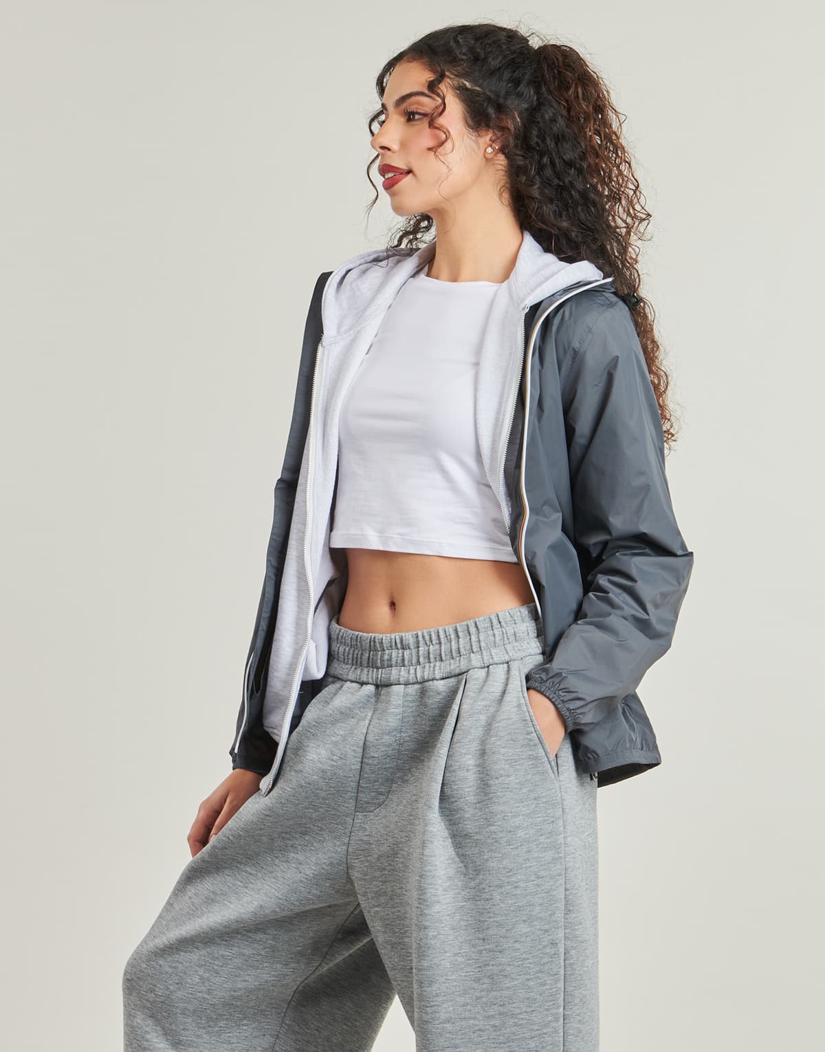 Women's Windbreakers K-Way Gray
