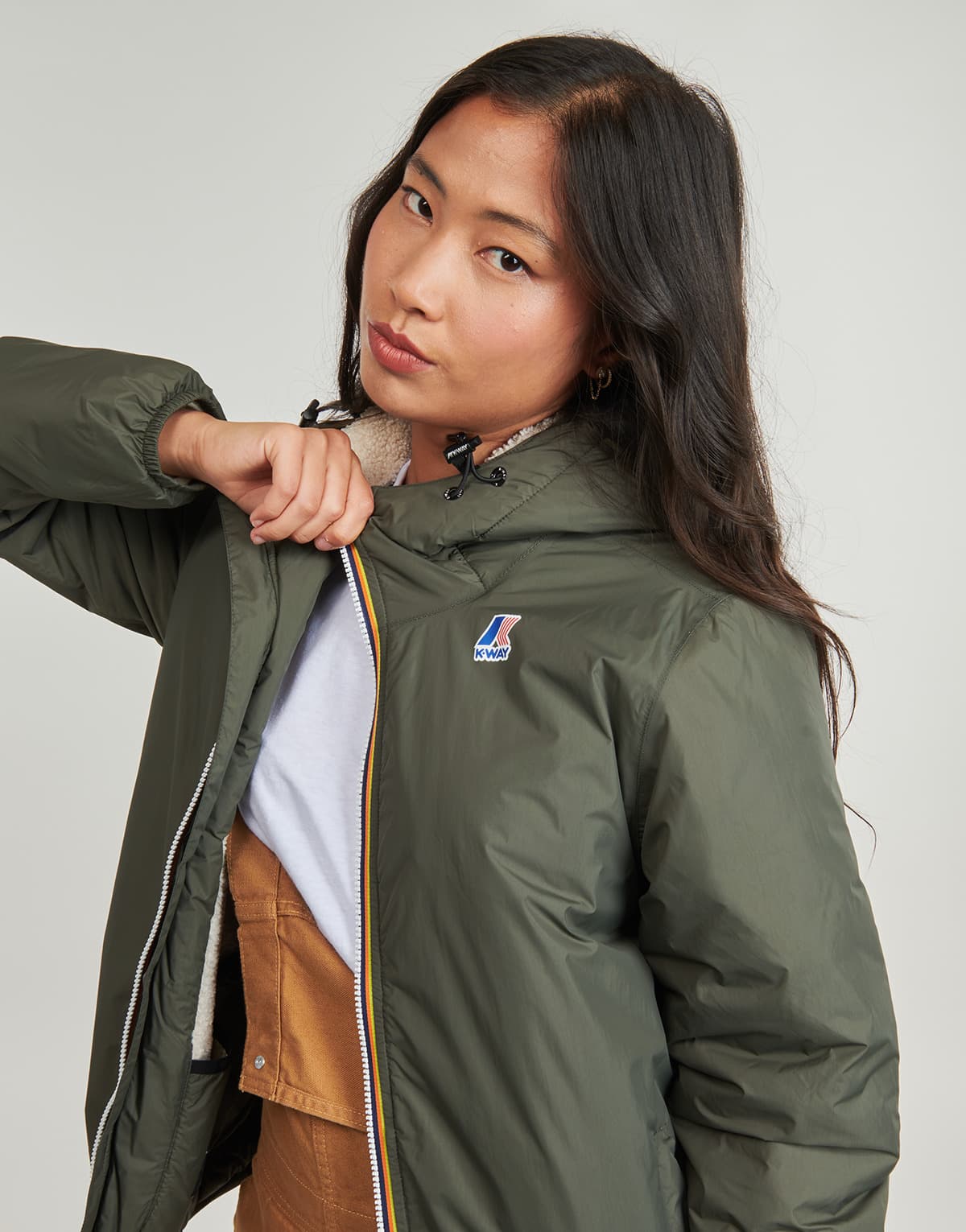 Men's Jackets K-Way Khaki