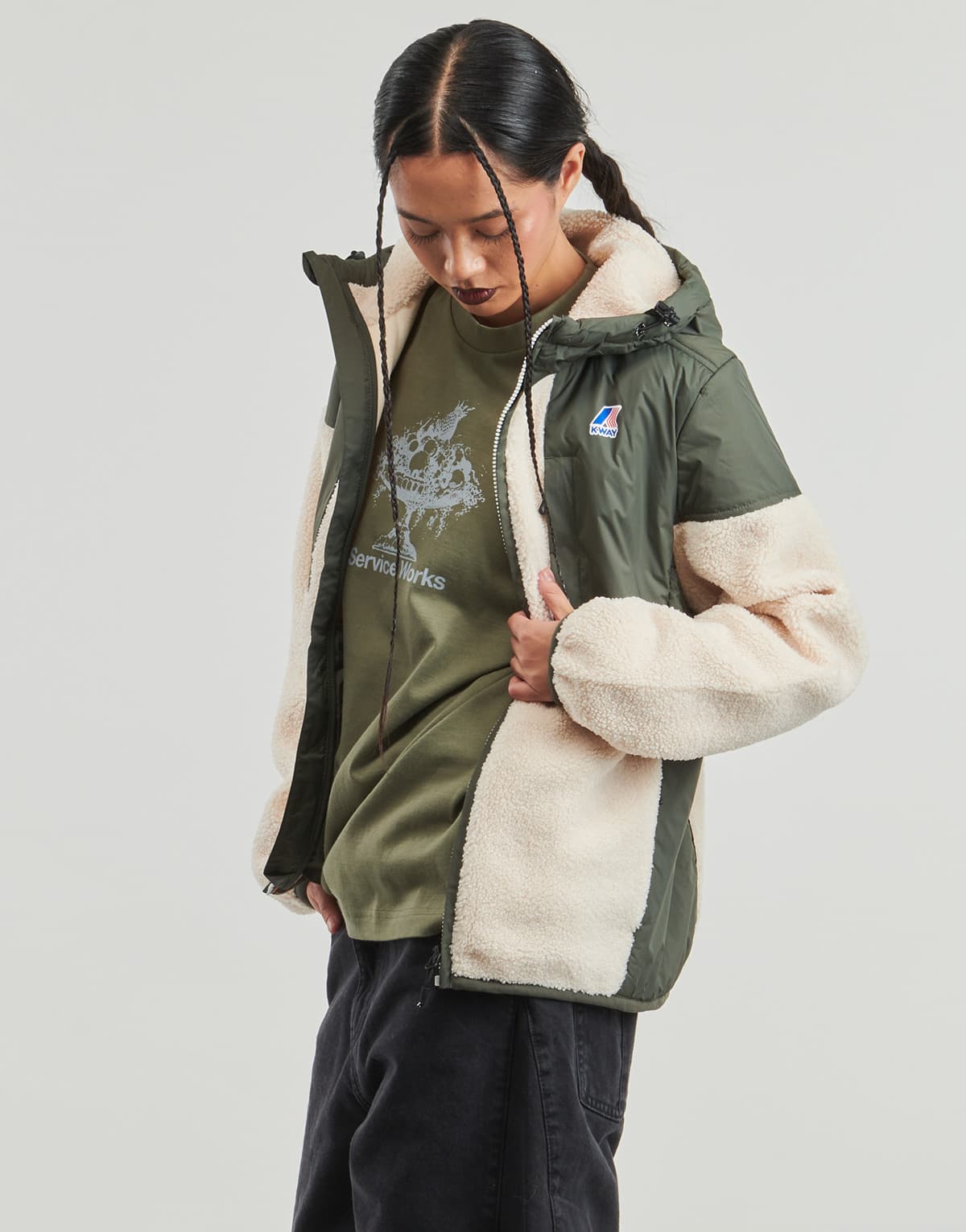 Men's Jackets K-Way Khaki