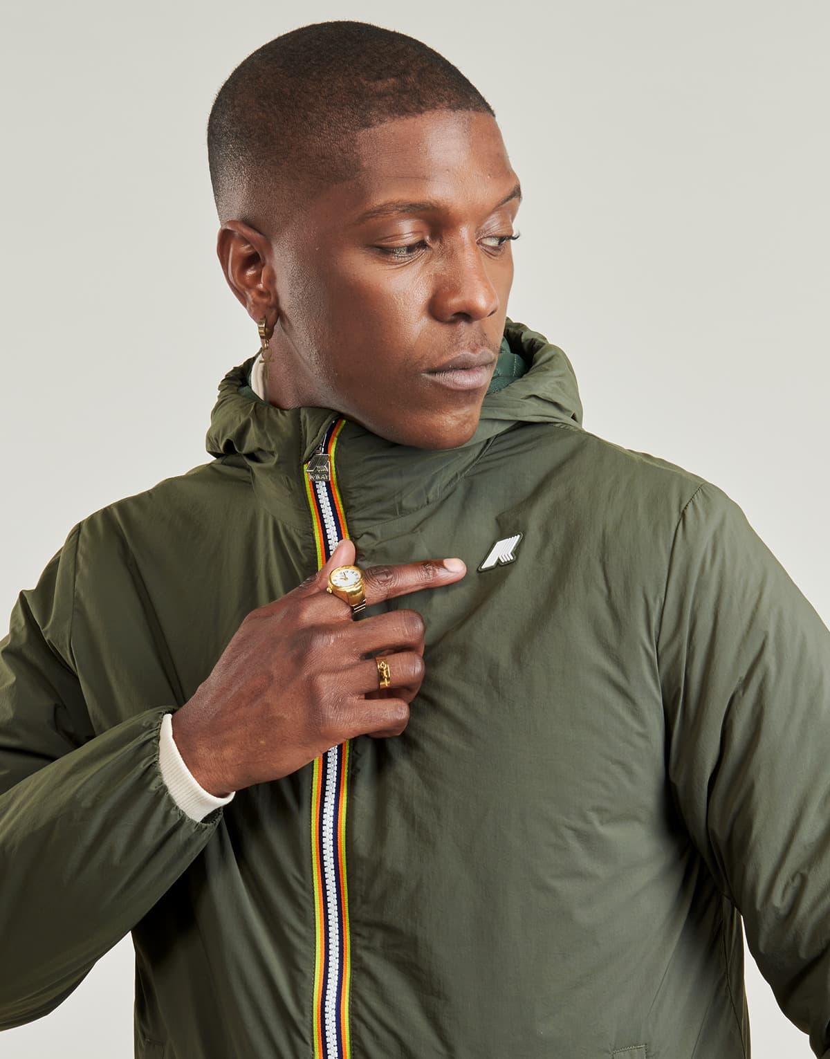 Men's Jackets K-Way Khaki