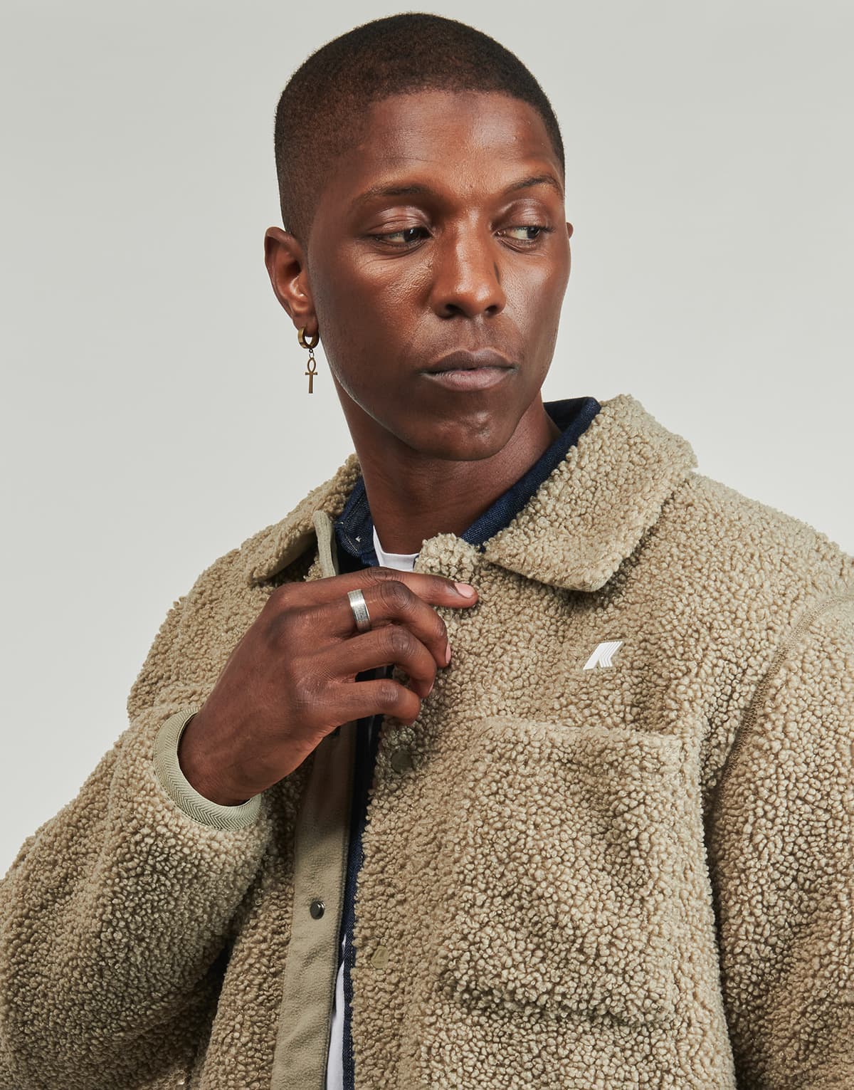 Men's T-Shirts K-Way Beige