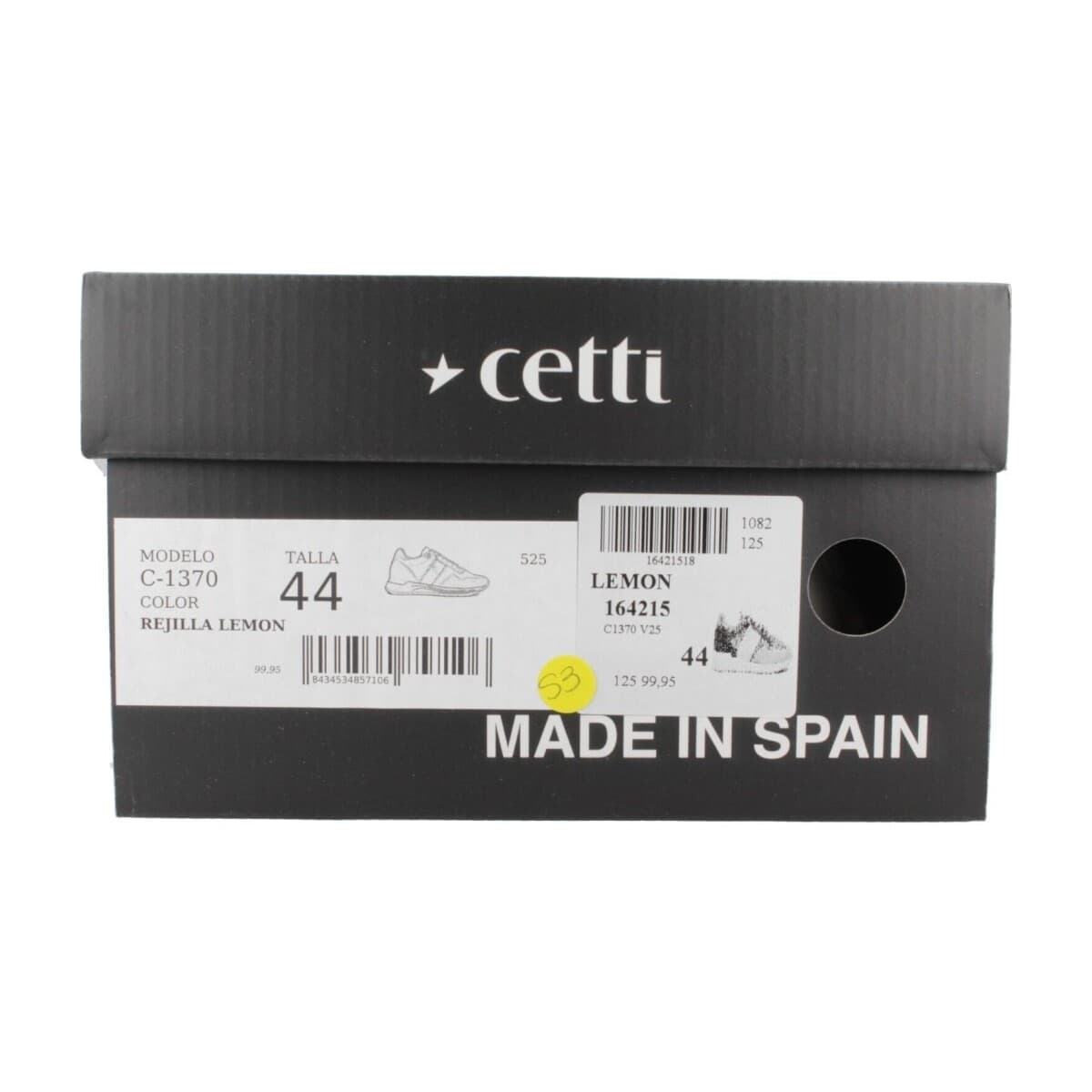 Men's Sneakers Cetti Yellow