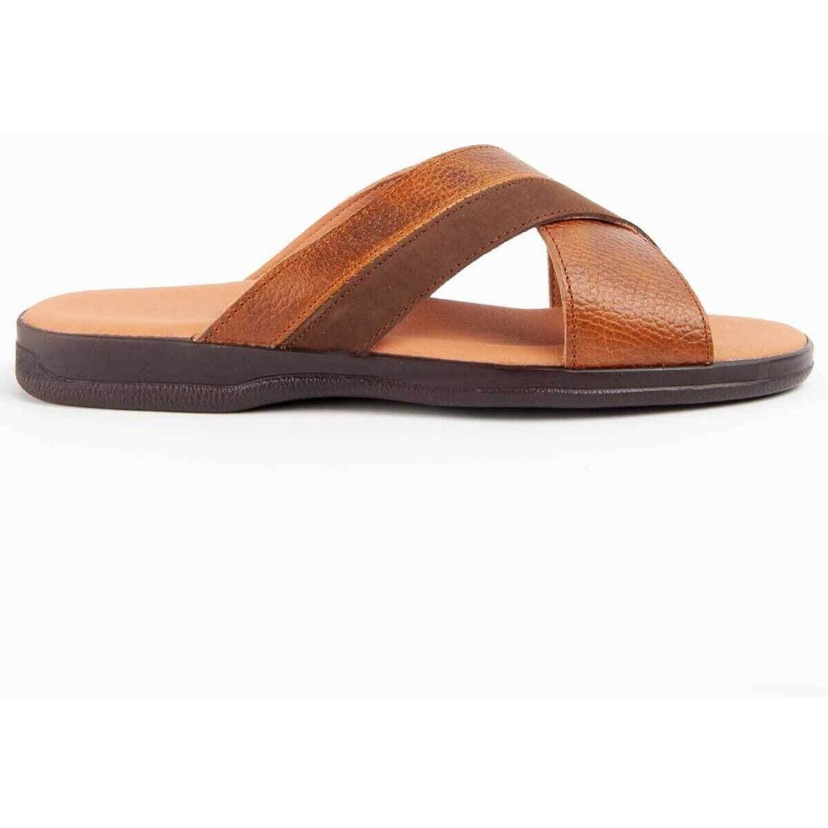 Men's Sandals Purapiel Brown