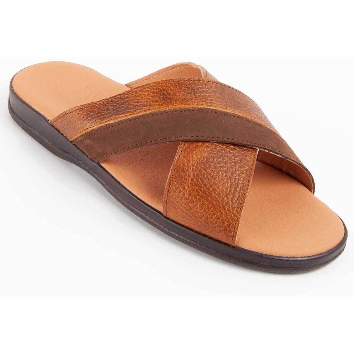 Men's Sandals Purapiel Brown
