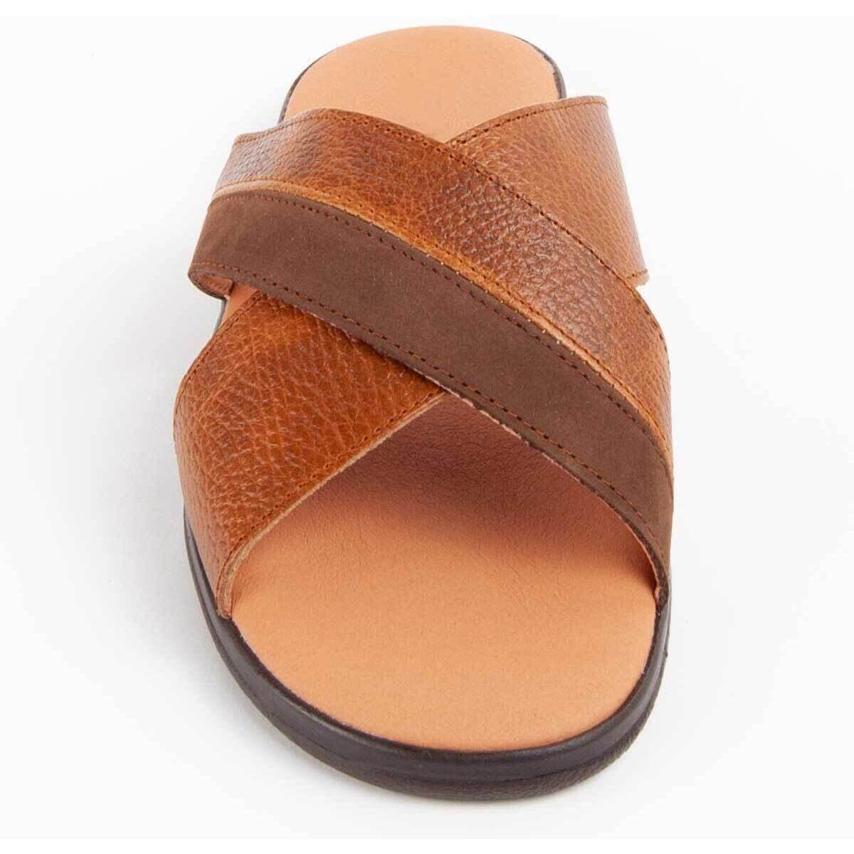 Men's Sandals Purapiel Brown