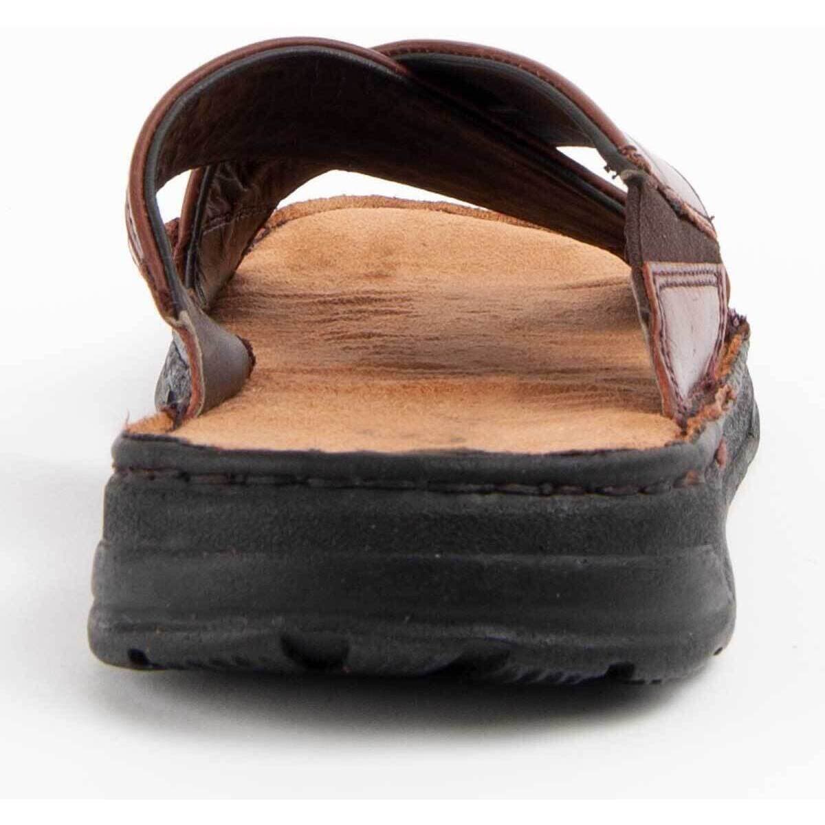 Men's Sandals Purapiel Brown