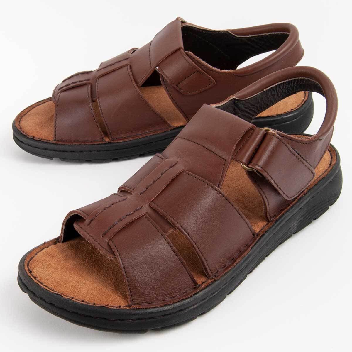 Men's Sandals Purapiel Brown