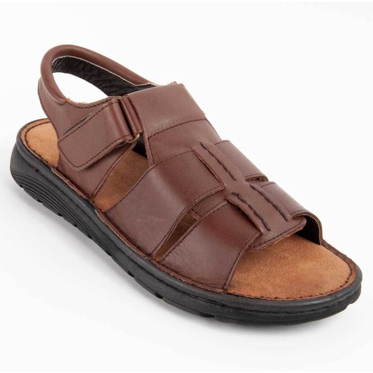 Men's Sandals Purapiel Brown
