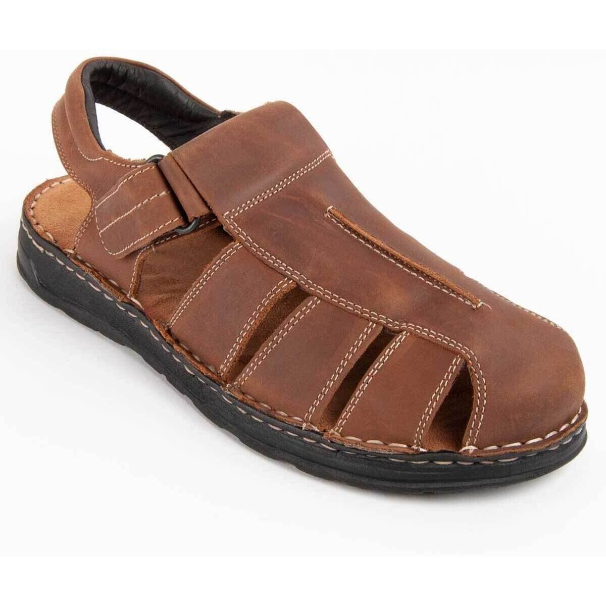 Men's Sandals Purapiel Brown