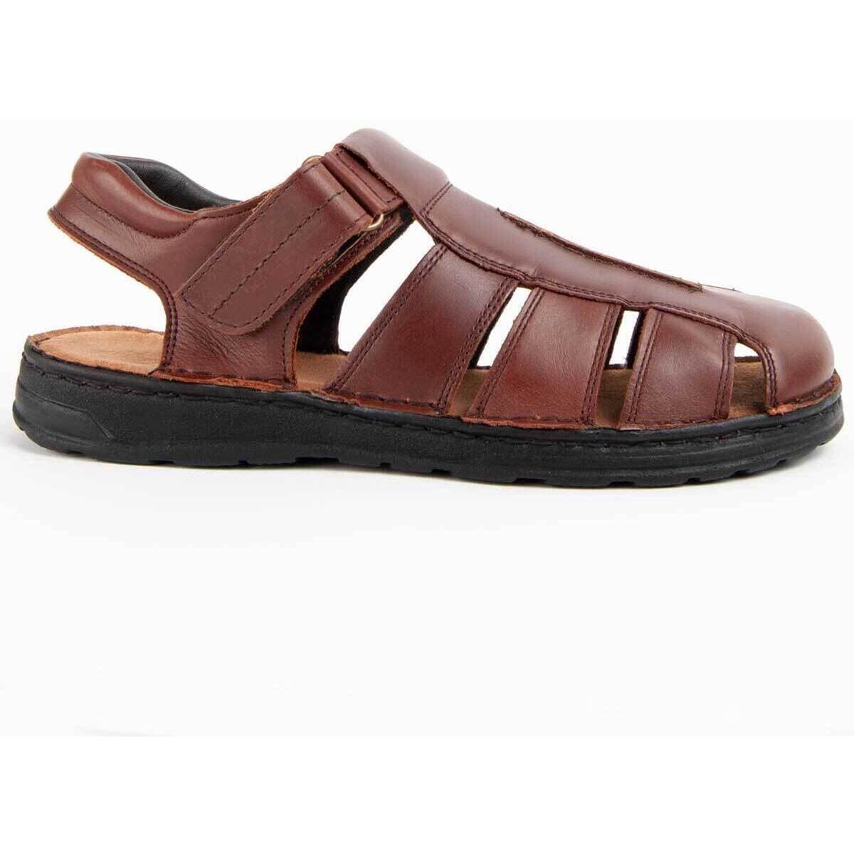 Men's Sandals Purapiel Brown
