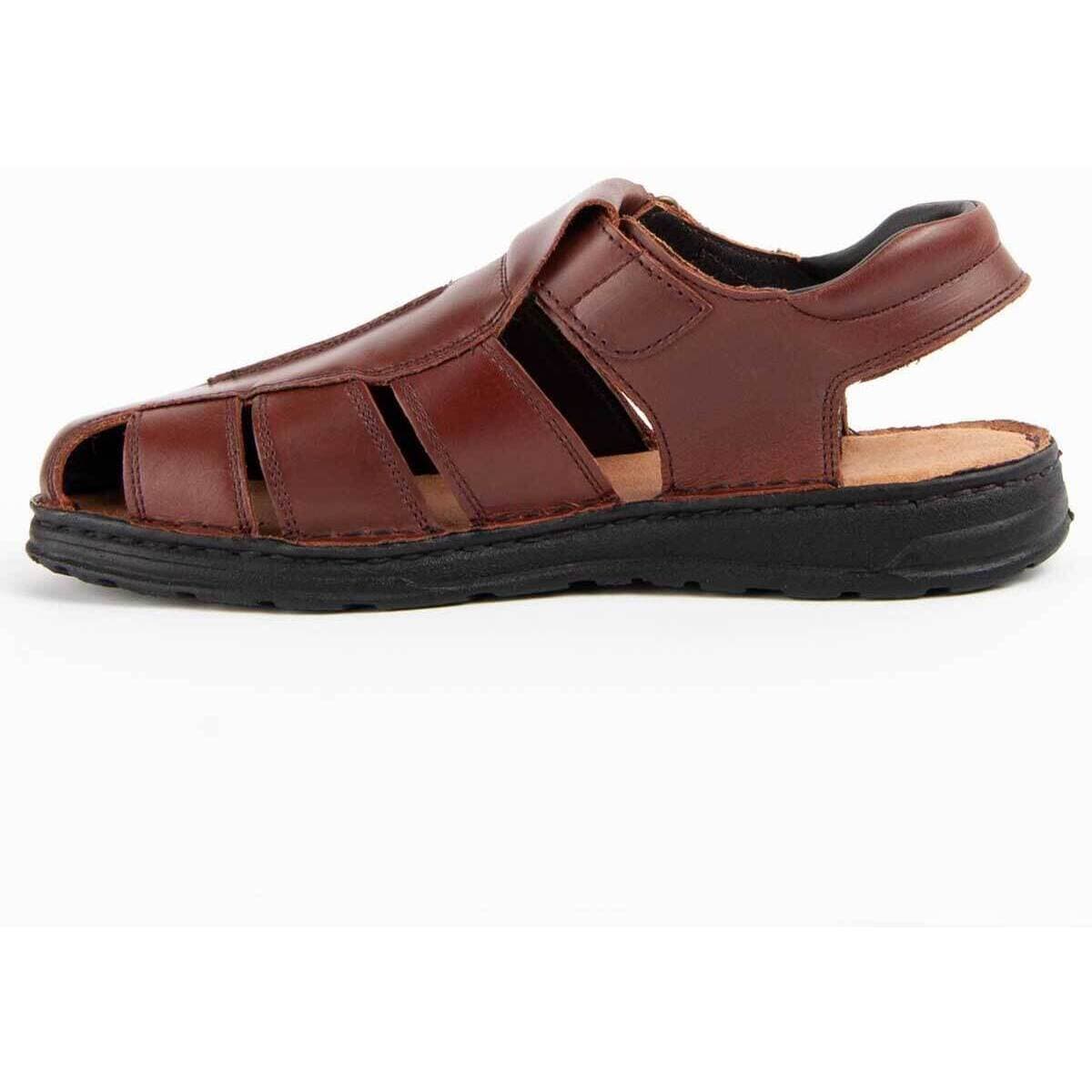 Men's Sandals Purapiel Brown