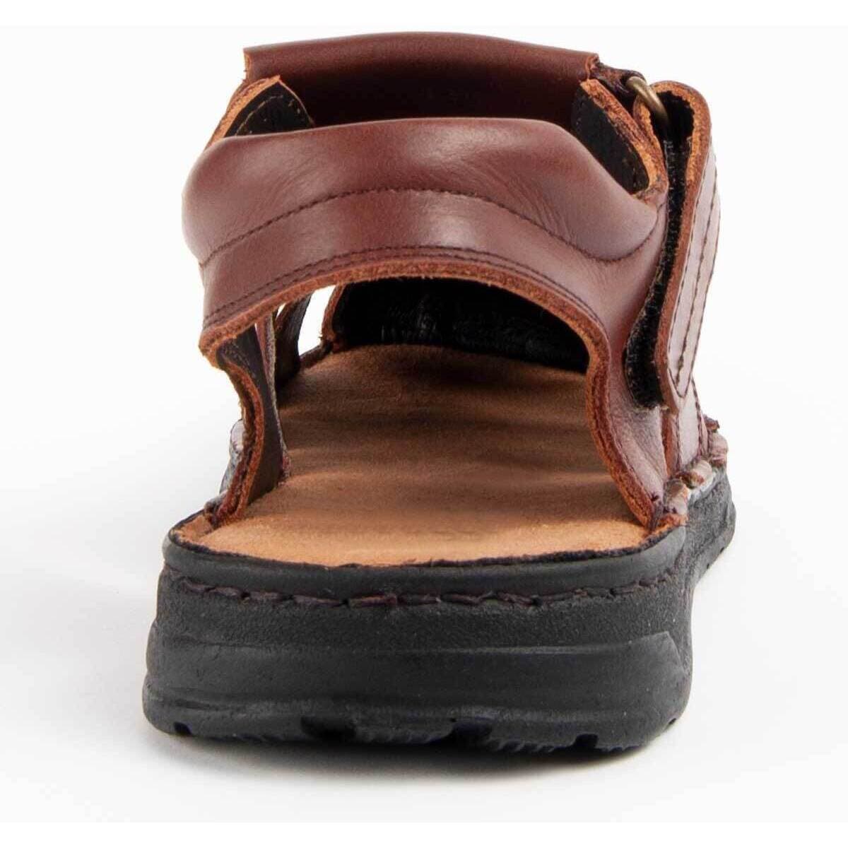 Men's Sandals Purapiel Brown
