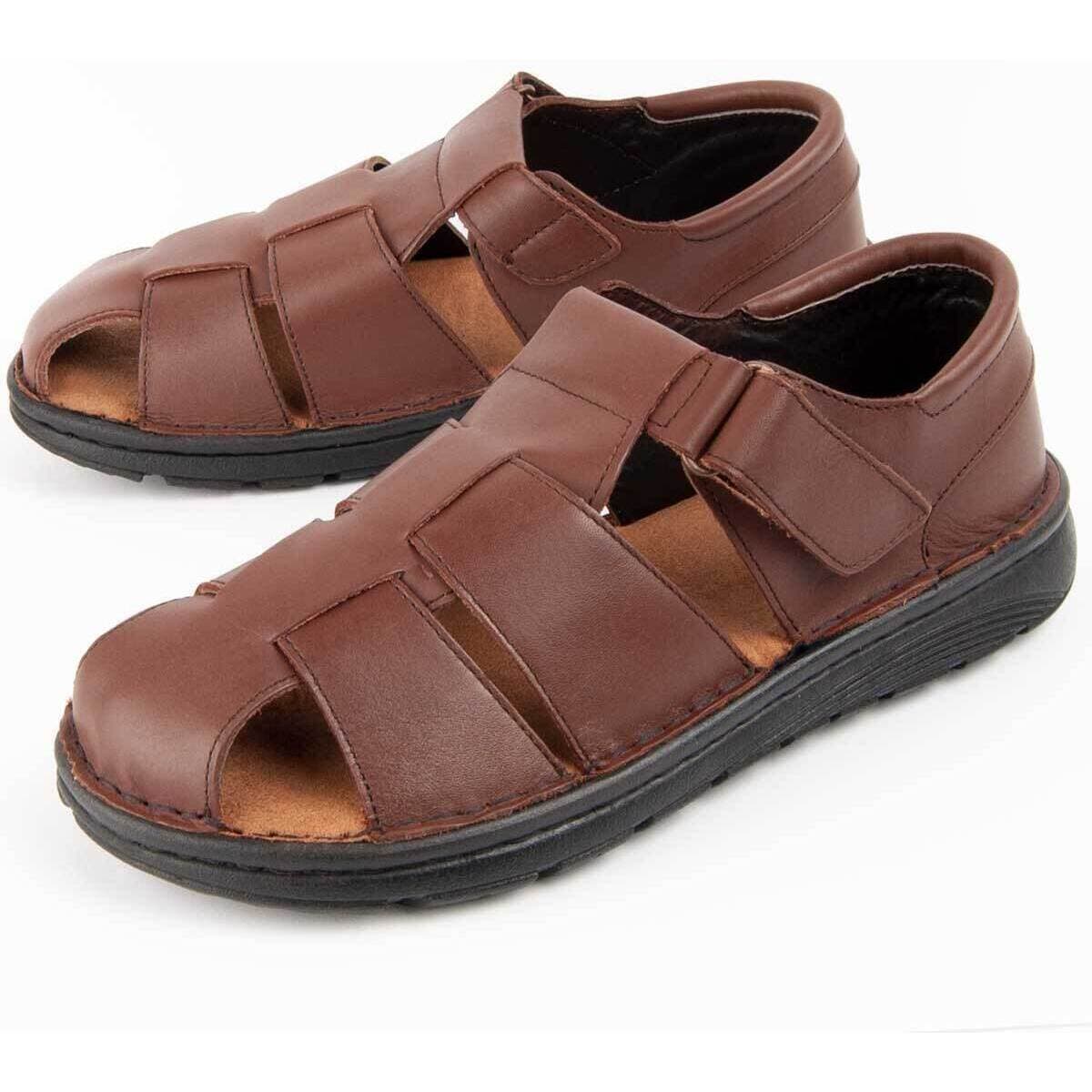 Men's Sandals Purapiel Brown