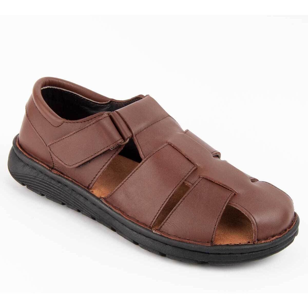 Men's Sandals Purapiel Brown