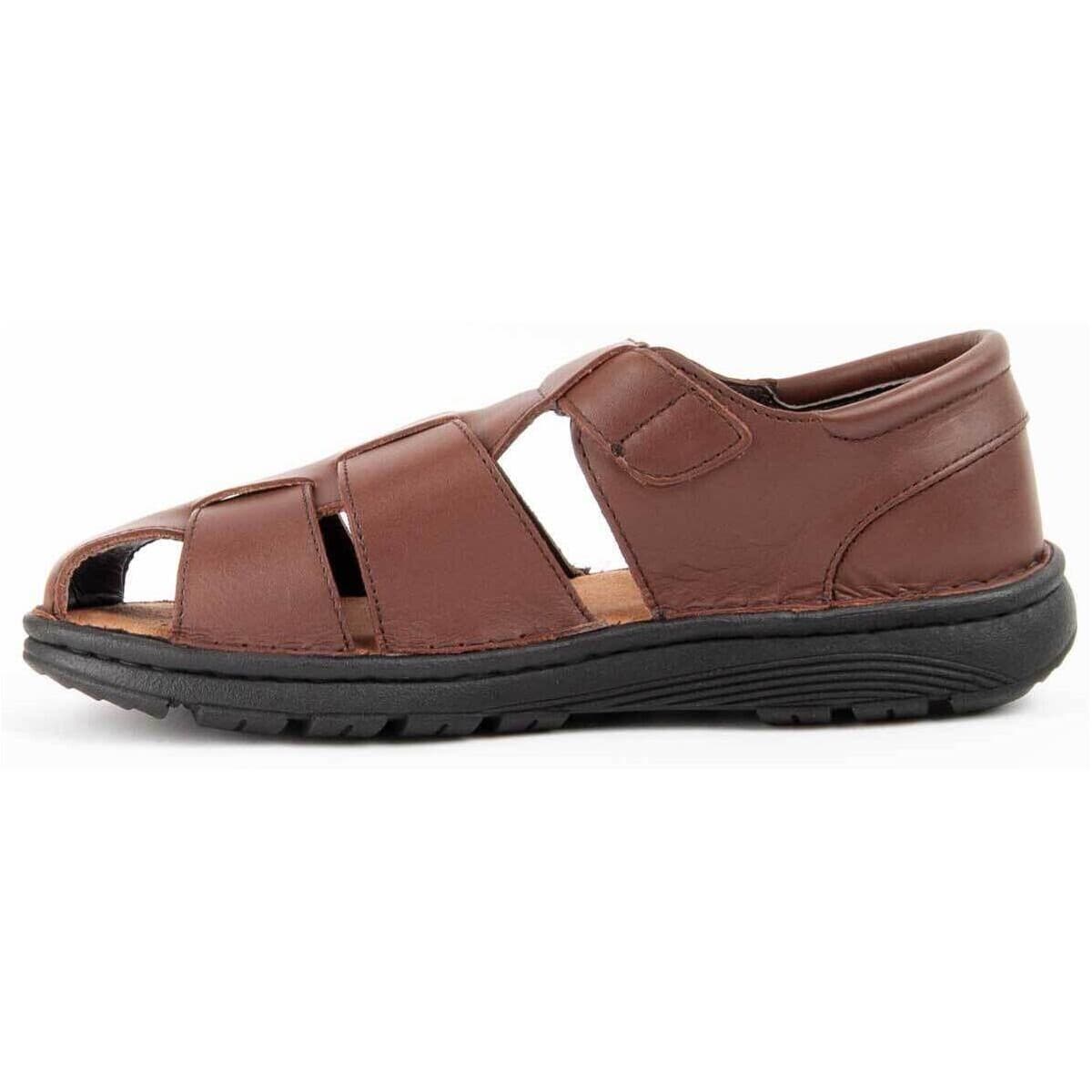 Men's Sandals Purapiel Brown