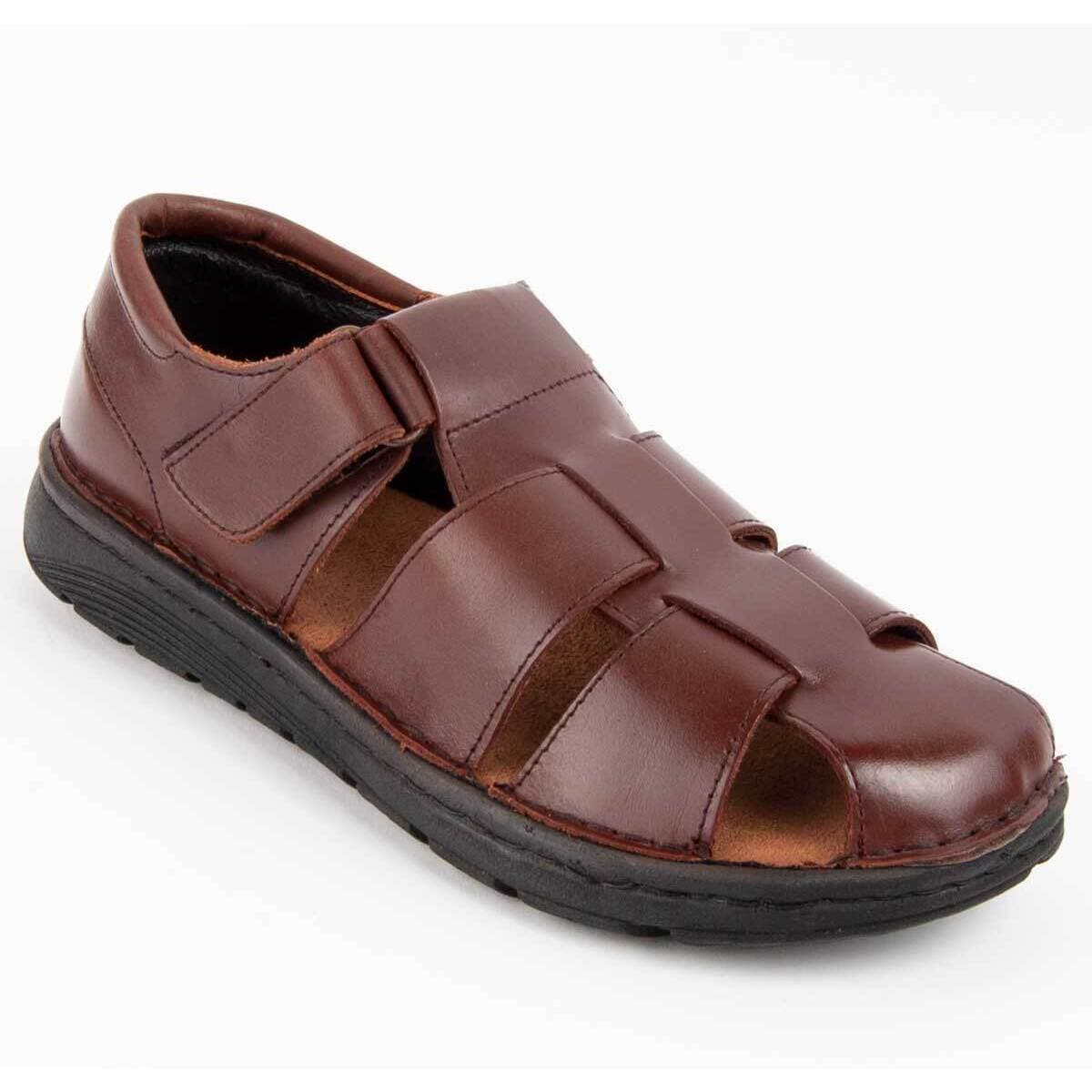 Men's Sandals Purapiel Brown