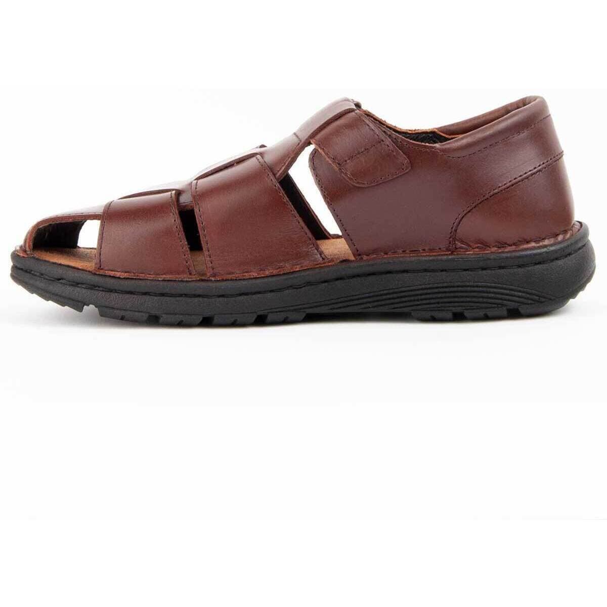 Men's Sandals Purapiel Brown