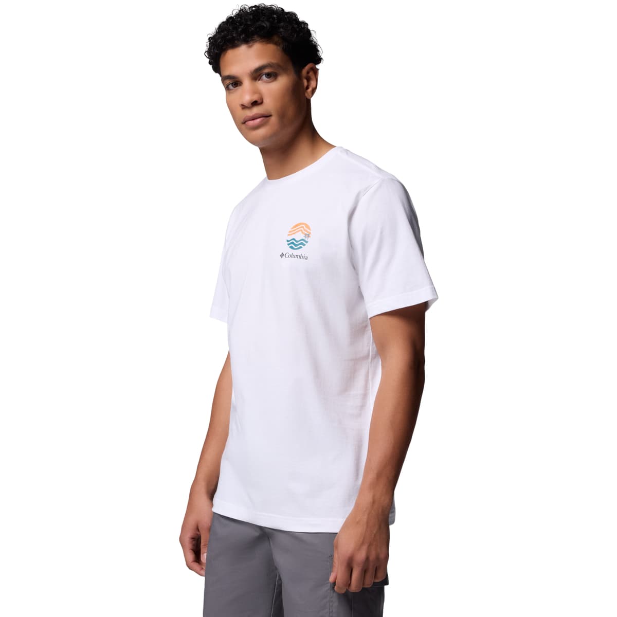 Men's Sports T-Shirts Columbia White