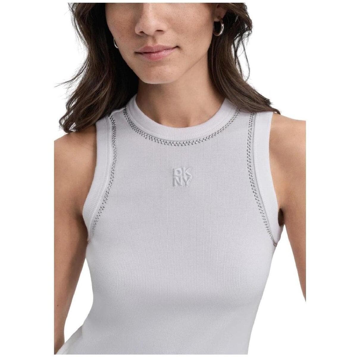 Women's Sleeveless Tops Dkny White