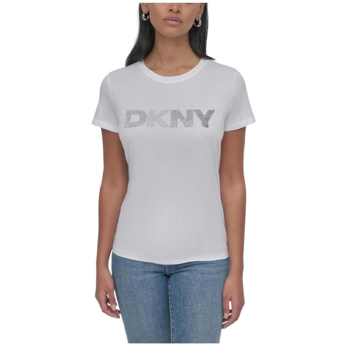 T-shirt με κοντά μανίκια Dkny DJ5T1423 WTL