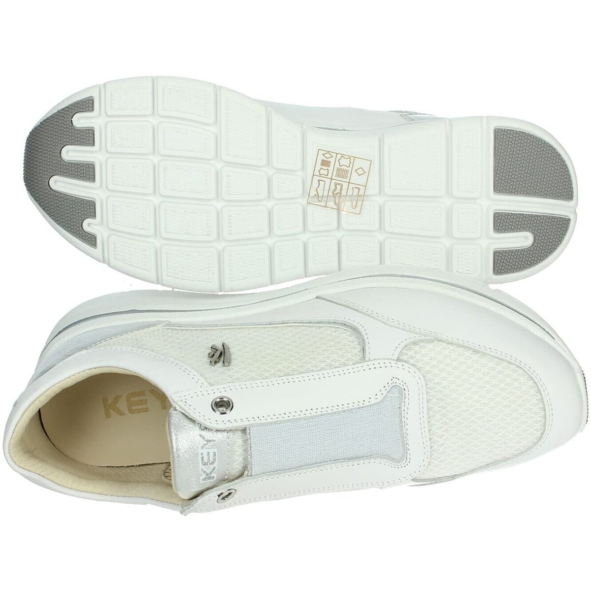Women's Loafers Keys White