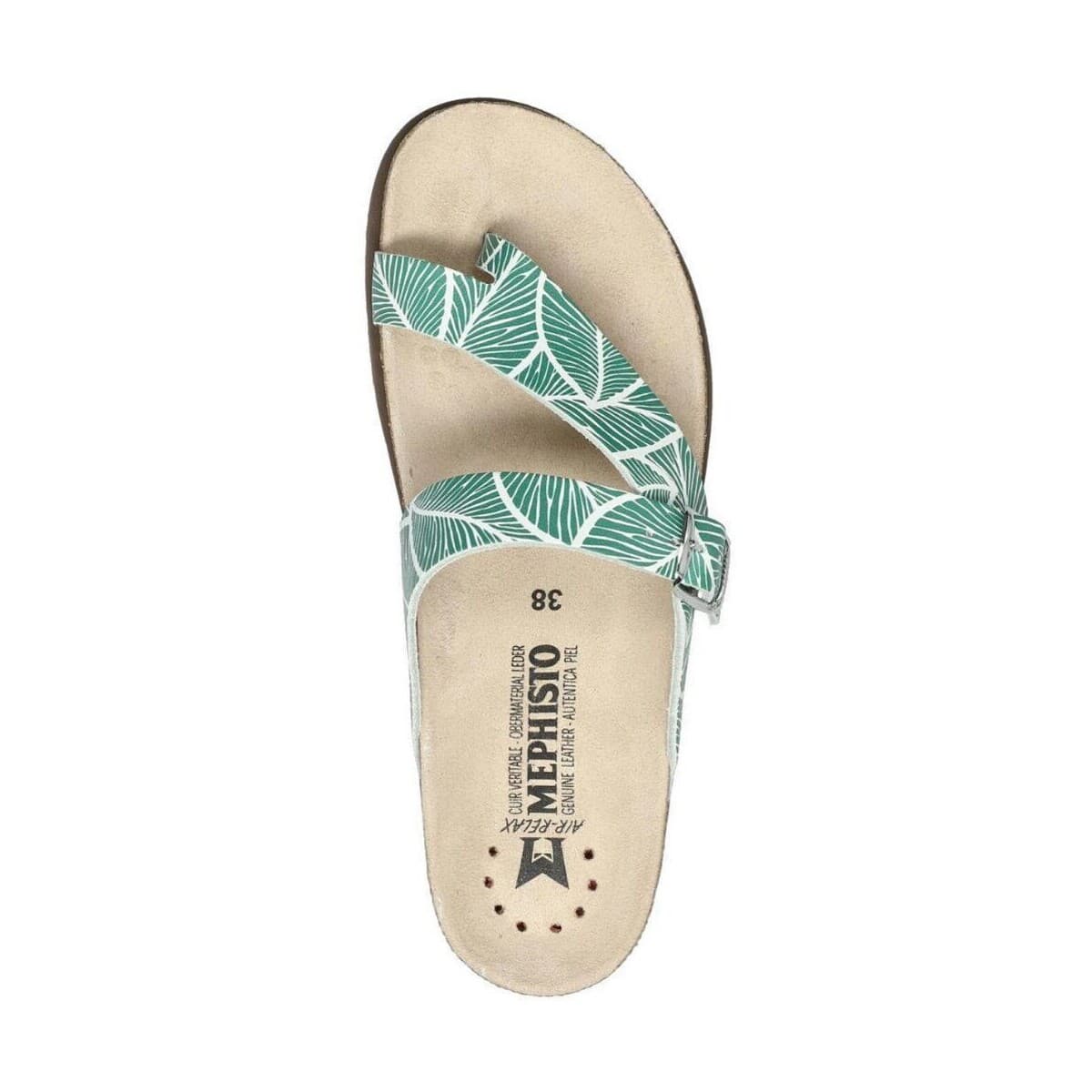 Women's Flip Flops Mephisto Green