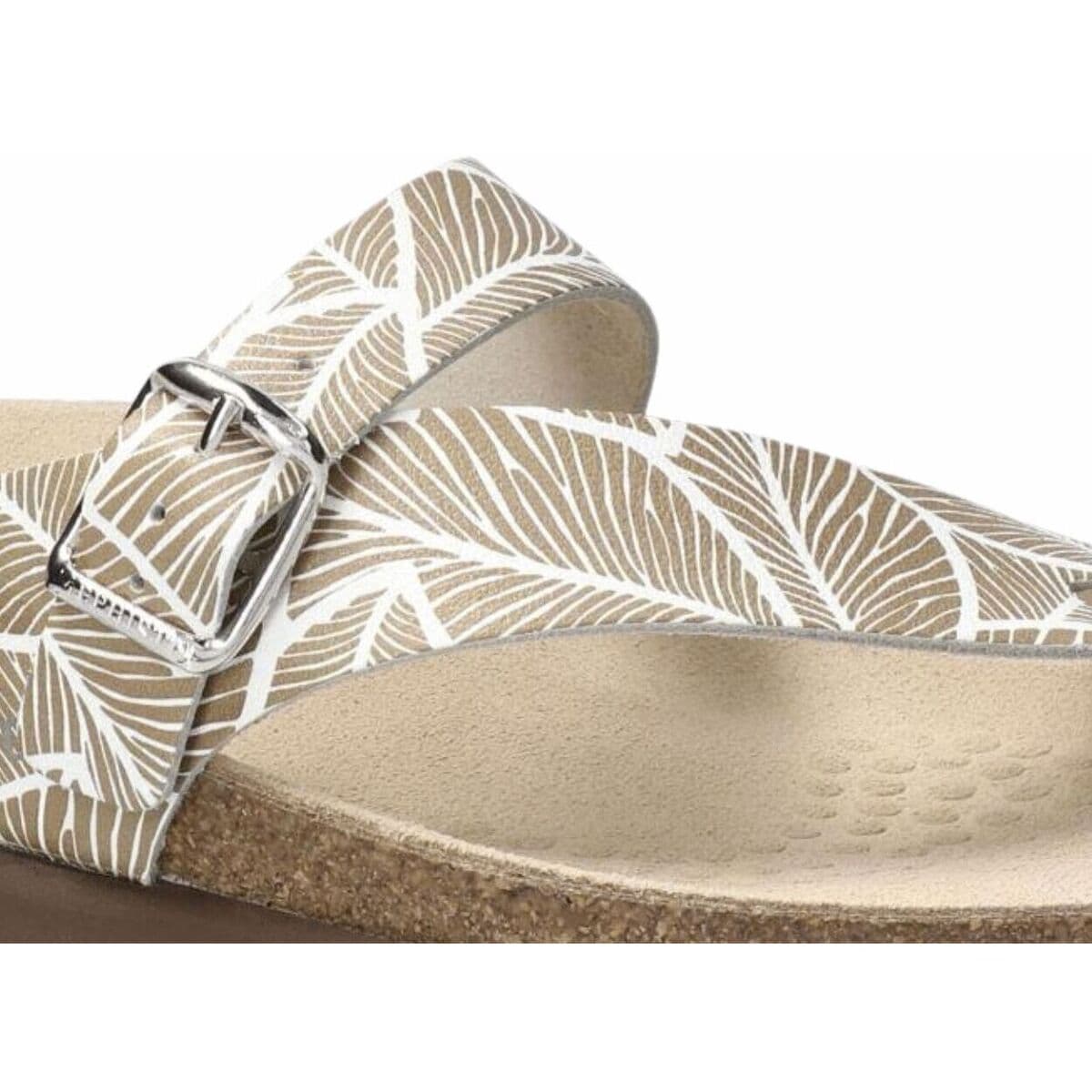 Women's Flip Flops Mephisto Beige