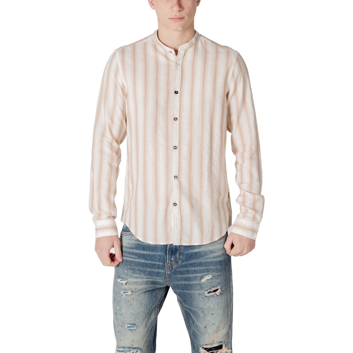 Men's Shirts Gianni Lupo Beige