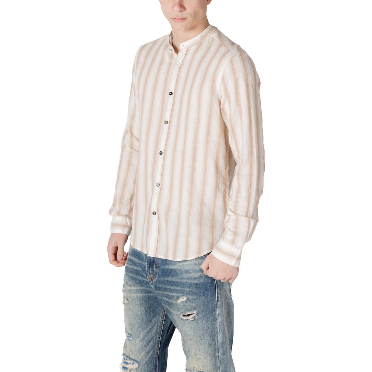 Men's Shirts Gianni Lupo Beige
