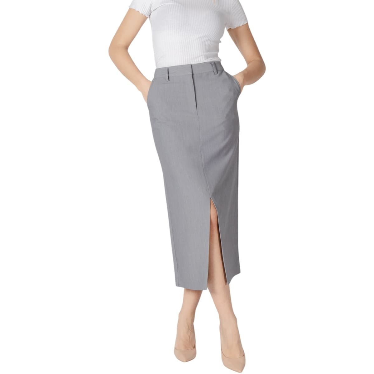 Women's Skirts Ichi Gray