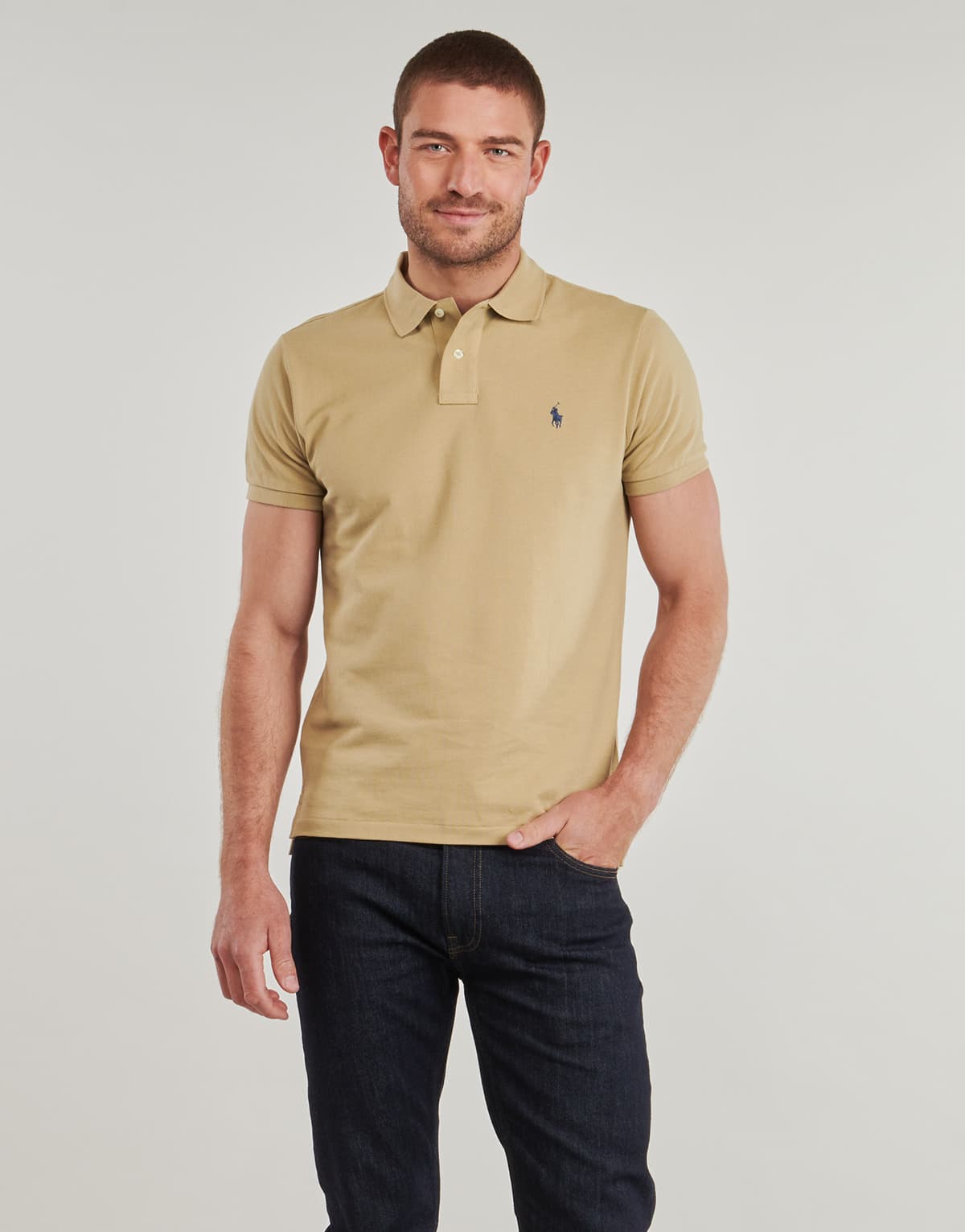 Men's Polo Shirts Polo Ralph Lauren Beige