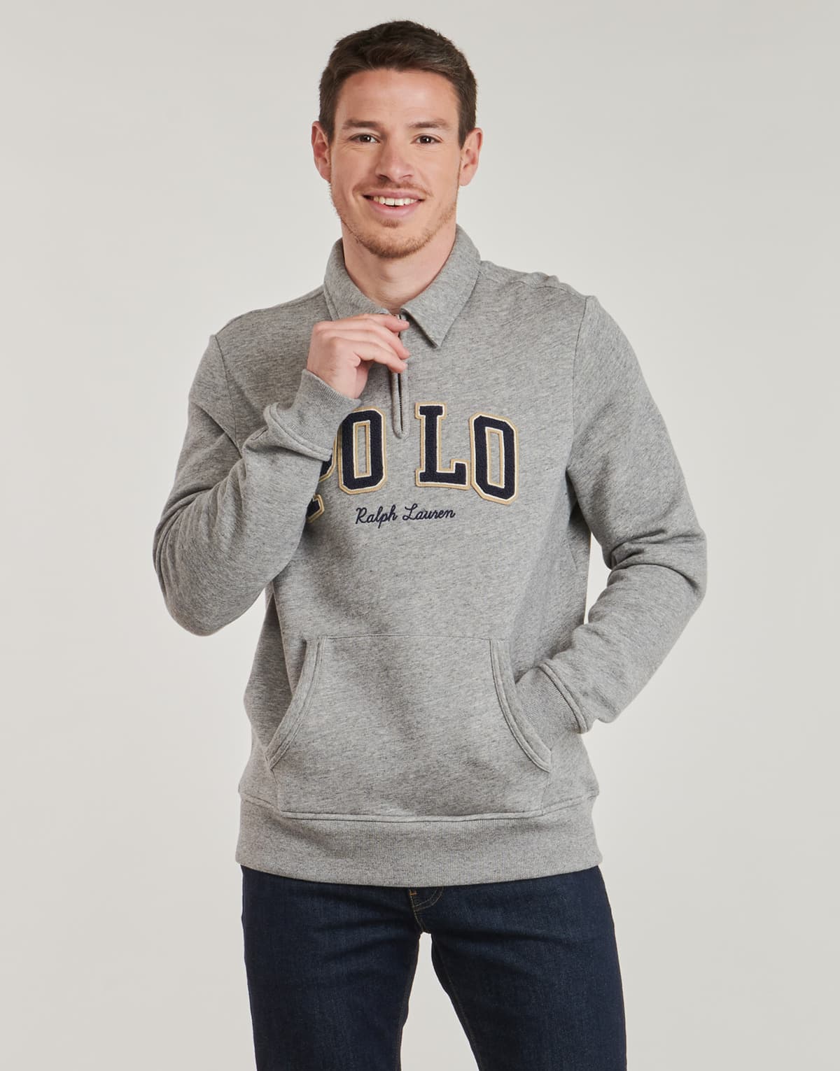 Men's Sports T-Shirts Polo Ralph Lauren Gray