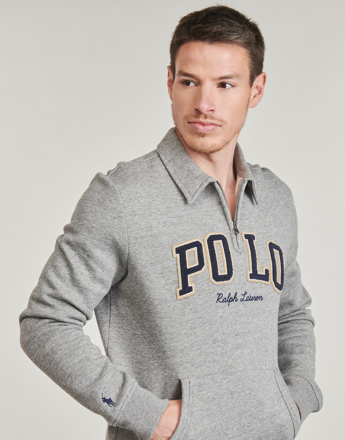 Men's Sports T-Shirts Polo Ralph Lauren Gray