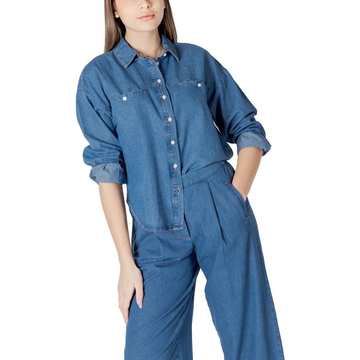 Women's Shirts Ichi Blue