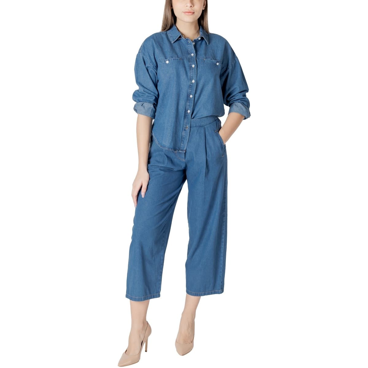 Women's Shirts Ichi Blue