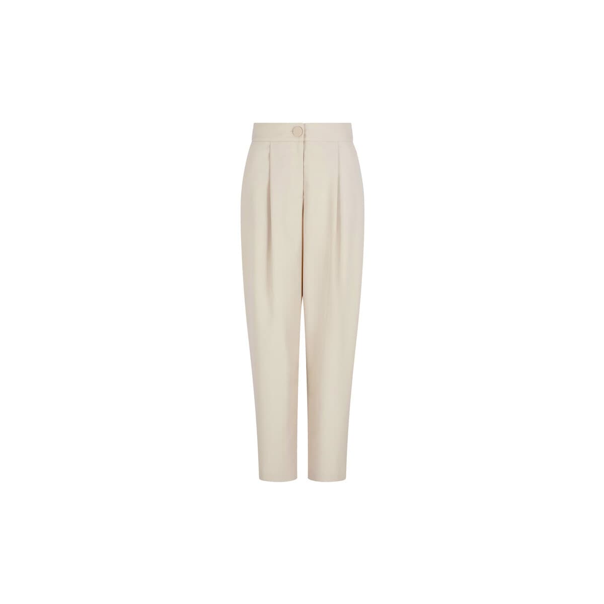Παντελόνια EAX TWILL PLEATED SLOUCHY FIT PANTS WOMEN