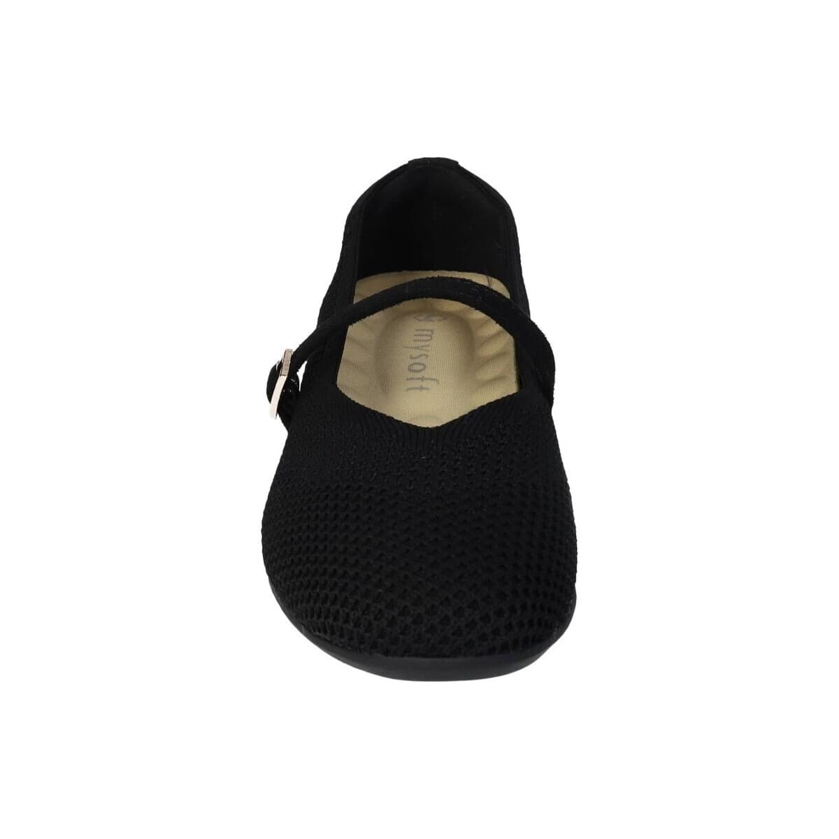Women's Ballet Flats Mysoft Black
