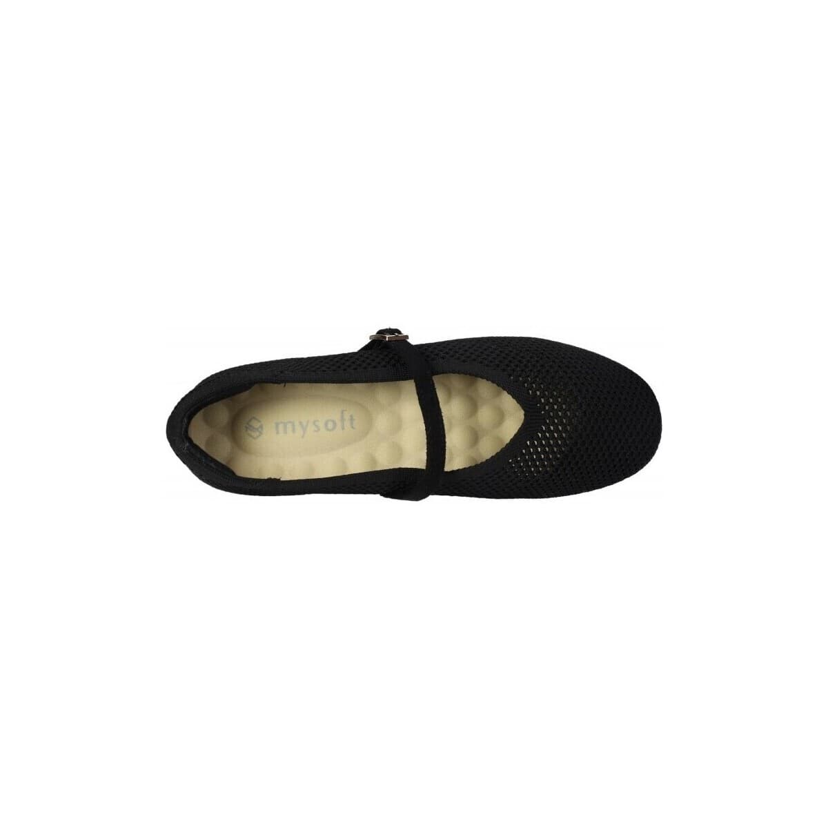 Women's Ballet Flats Mysoft Black