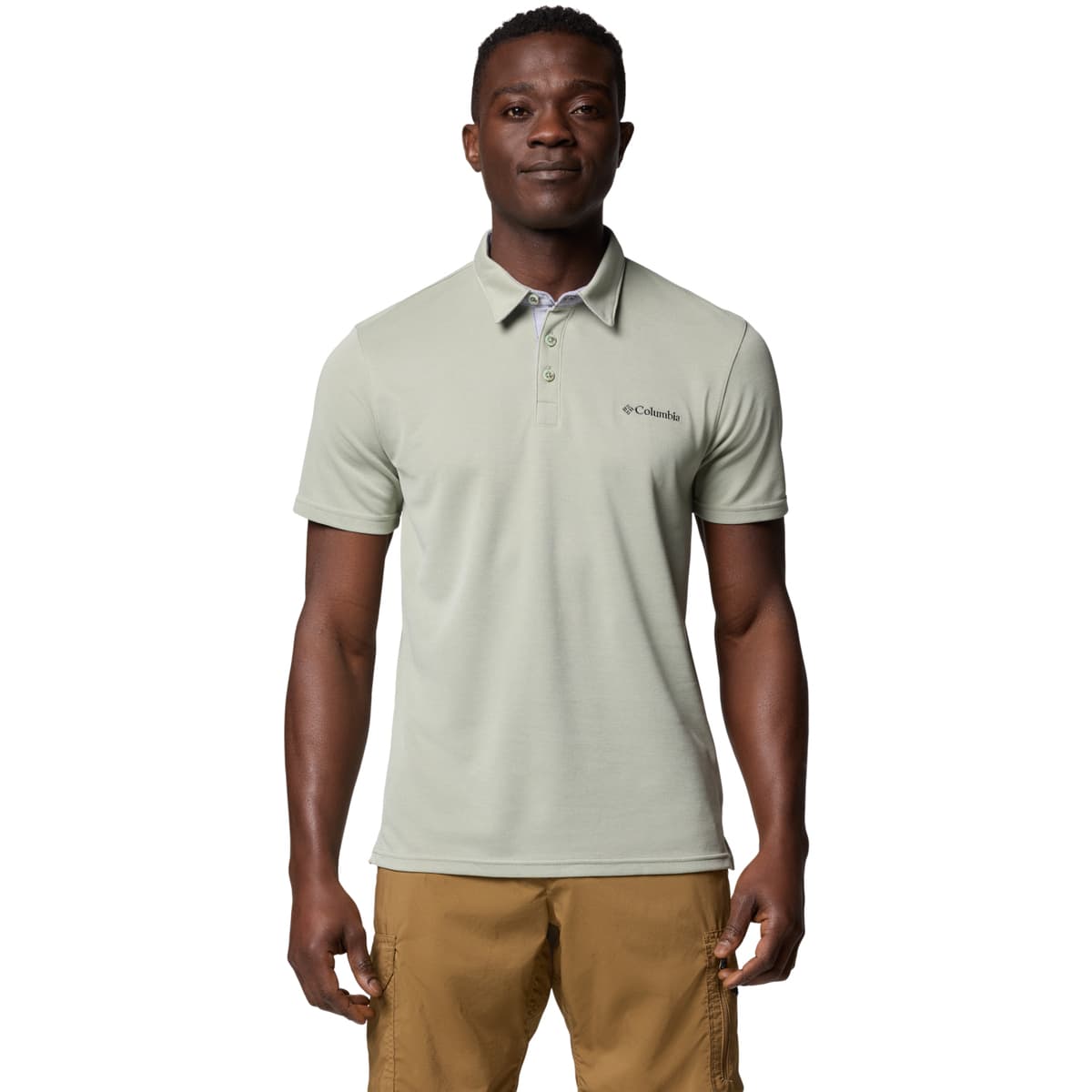 Men's Polo Shirts Columbia Green