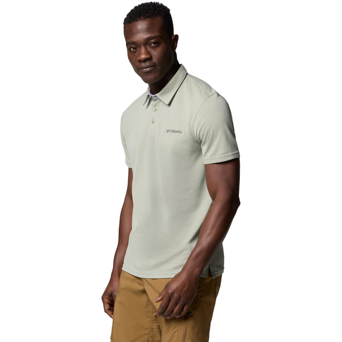 Men's Polo Shirts Columbia Green