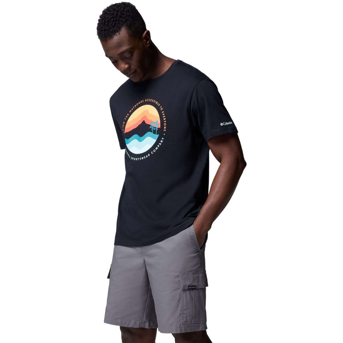 Men's T-Shirts Columbia Black