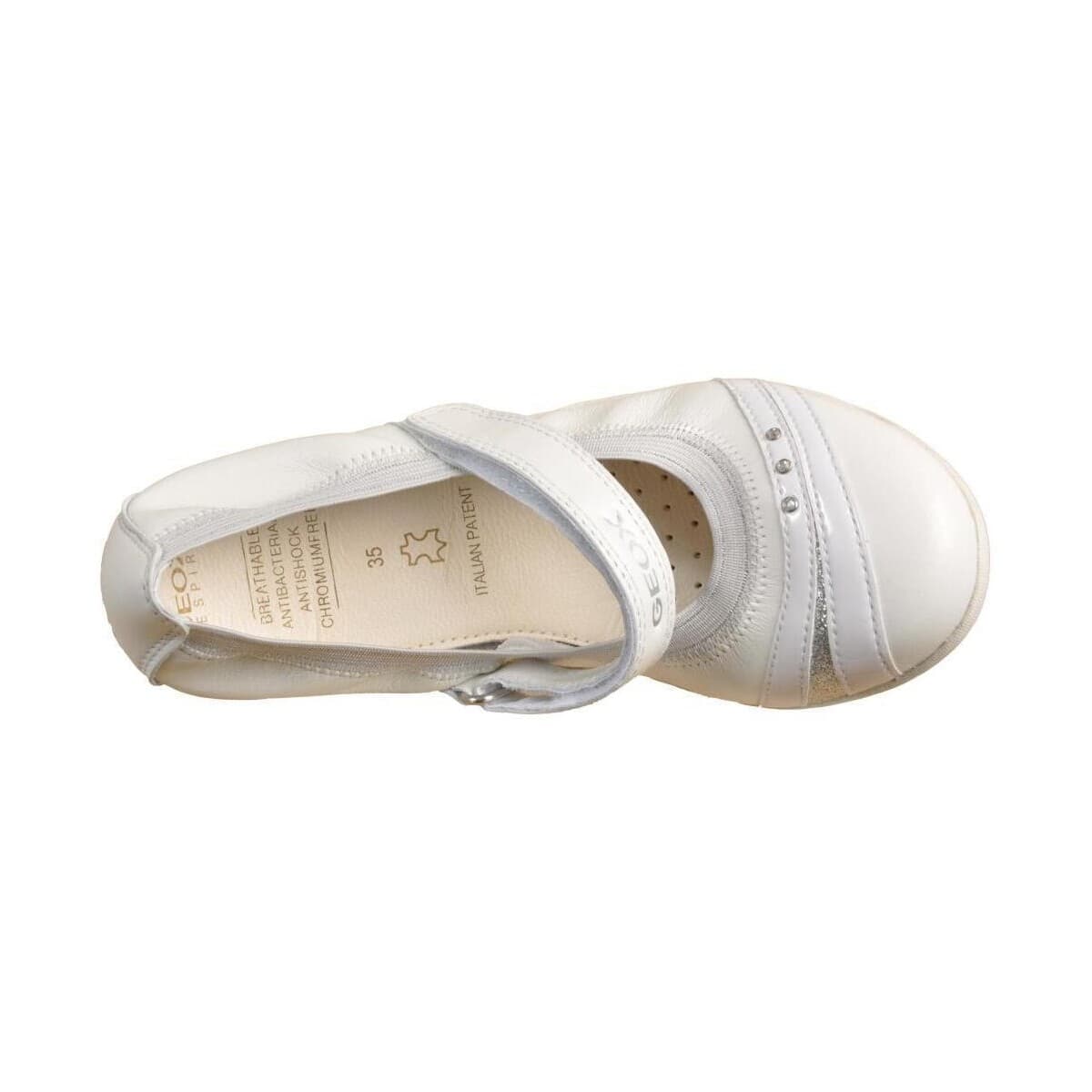 Girls' Dress Shoes Geox White