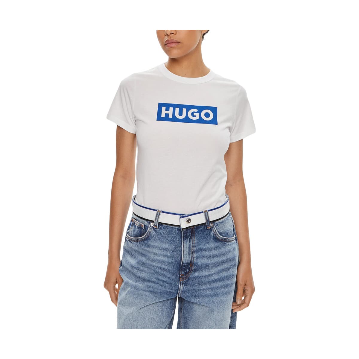 T-shirt με κοντά μανίκια HUGO CLASSIC LOGO T-SHIRT WOMEN