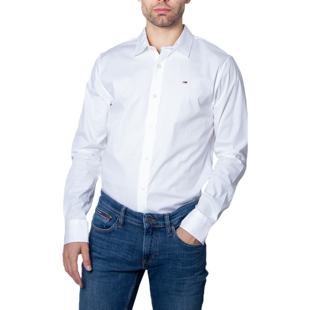 Men's Shirts Tommy Hilfiger White