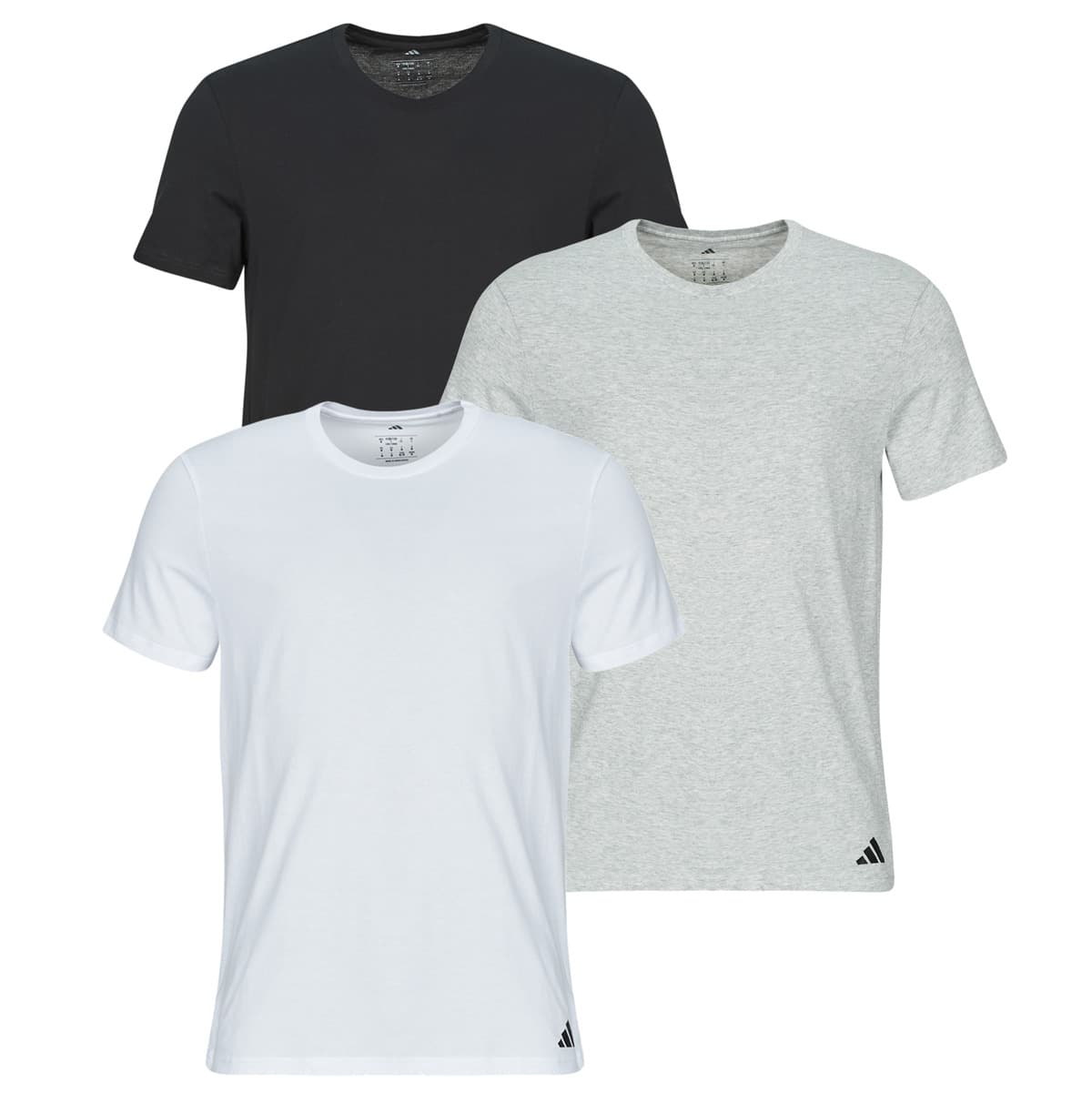 T-shirt με κοντά μανίκια adidas ACTIVE CORE COTTON Pack de 3
