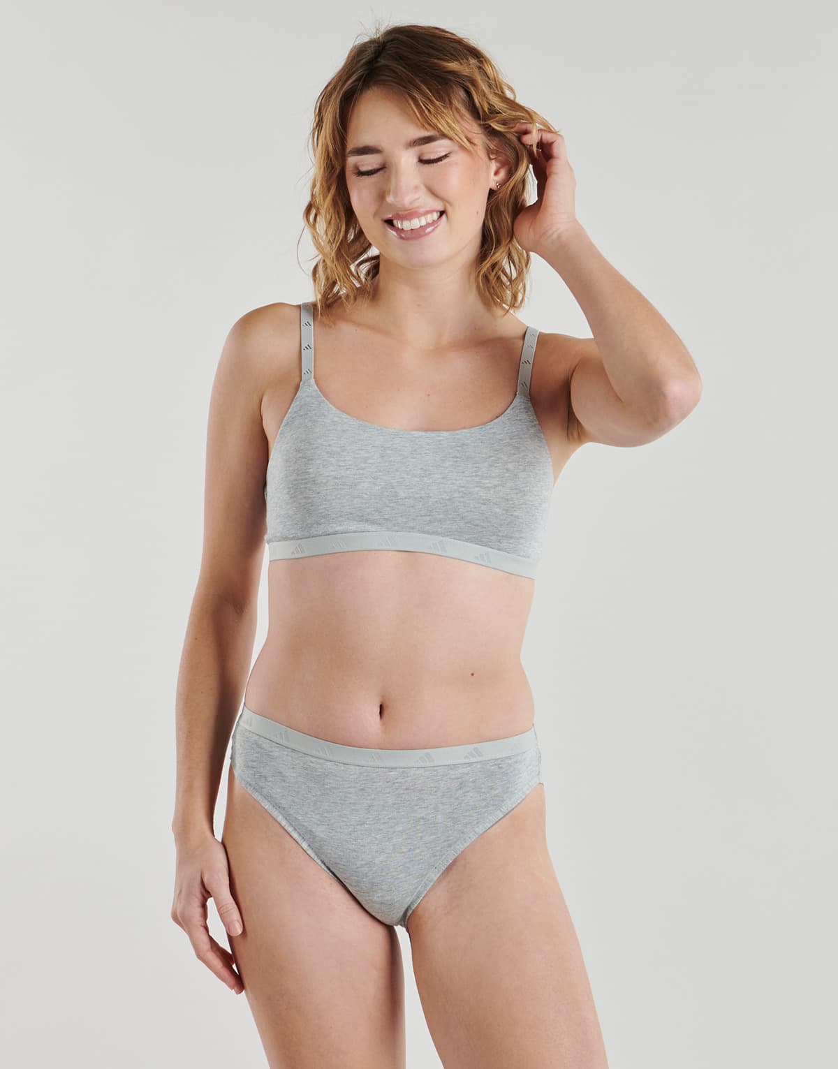 Women's Sports Bras adidas Gray