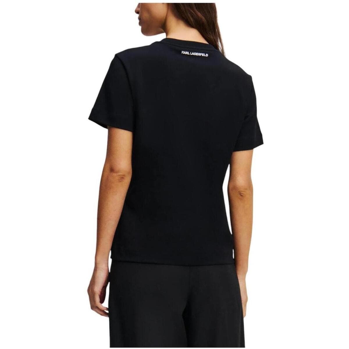 Women's T-Shirts Karl Lagerfeld Black