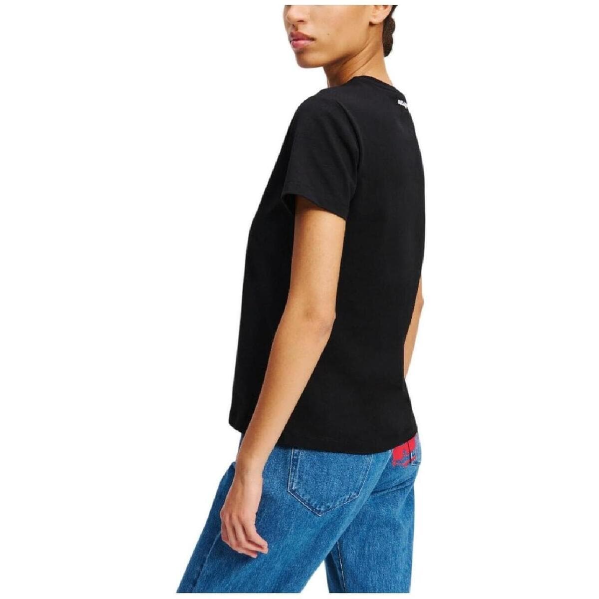 Women's T-Shirts Karl Lagerfeld Black
